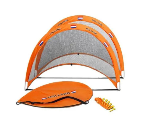 Футбольні ворота EXIT Flexx 120 х 80 см - помаранчеві