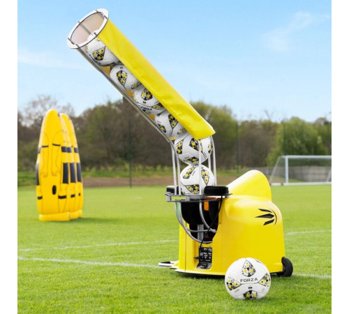 Тренажер для метання м'ячів FORZA BALL LAUNCHER з подачею, жовтий