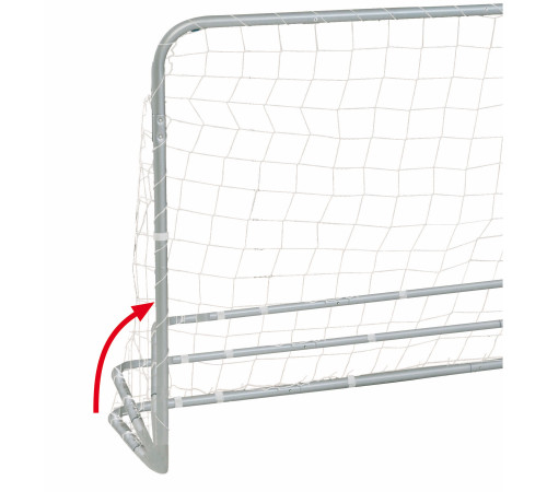 Ворота футбольні Garlando Foldy Goal 180 x 120 x 60 см, сірі Ворота футбольні Garlando Foldy Goal 180 x 120 x 60 см, сірі