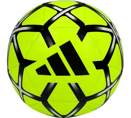 М'яч футбольний Adidas Starlancer Club IT6382 розмір 4, жовто-чорний М'яч футбольний Adidas Starlancer Club IT6382 розмір 4, жовто-чорний