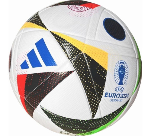 М'яч футбольний Adidas Euro24 Fussballiebe League IN9367 розмір 5, біло-чорний