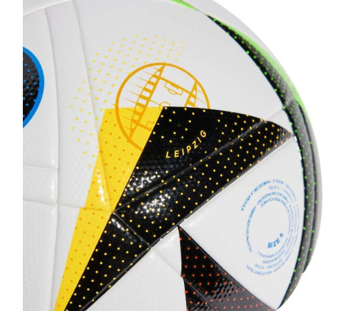 М'яч футбольний Adidas Euro24 Fussballiebe League IN9367 розмір 5, біло-чорний