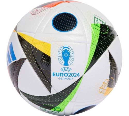 М'яч футбольний Adidas Euro24 Fussballiebe League IN9367 розмір 5, біло-чорний