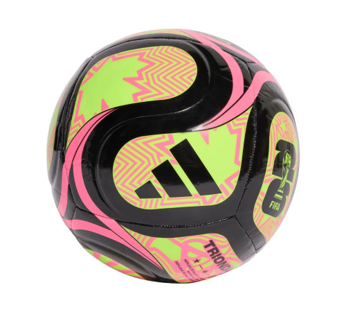 Футбольний м'яч Adidas FIFA World Cup 26 Trionda Club розмір 3, чорно-рожевий