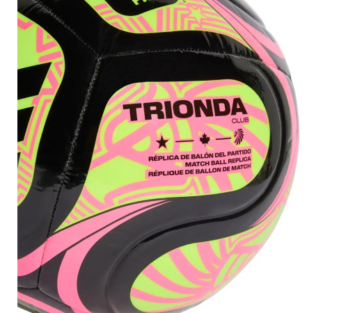 Футбольний м'яч Adidas FIFA World Cup 26 Trionda Club розмір 3, чорно-рожевий