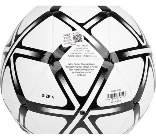 М'яч футбольний Adidas Starlancer Club IP1648 розмір 5, біло-чорний М'яч футбольний Adidas Starlancer Club IP1648 розмір 5, біло-чорний