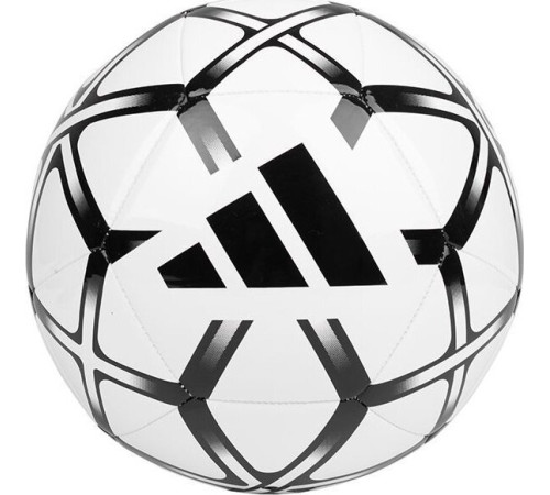М'яч футбольний Adidas Starlancer Club IP1648 розмір 5, біло-чорний М'яч футбольний Adidas Starlancer Club IP1648 розмір 5, біло-чорний