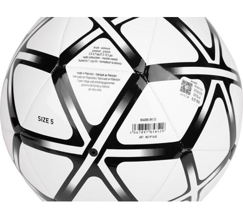 М'яч футбольний Adidas Starlancer Club IP1648 розмір 5, біло-чорний М'яч футбольний Adidas Starlancer Club IP1648 розмір 5, біло-чорний