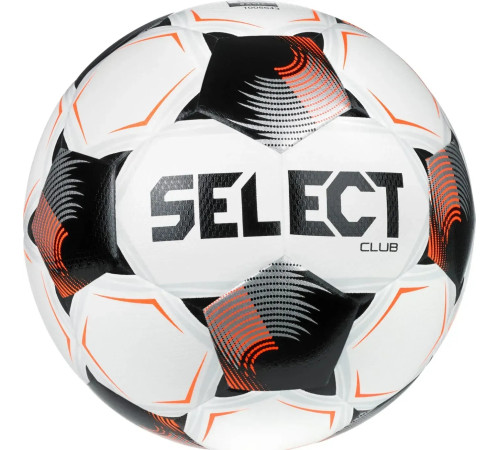 М'яч футбольний Select FB Club Fifa v26 розмір 4, біло-чорний