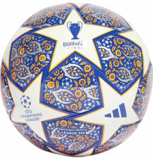 М'яч футбольний Adidas Junior UCL League Istanbul 290 HU1575 розмір 4, синьо-білий