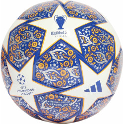 М'яч футбольний Adidas Junior UCL League Istanbul 290 HU1575 розмір 4, синьо-білий