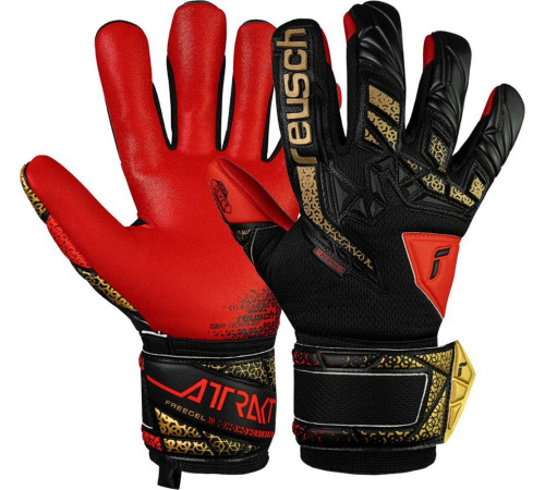 Рукавички воротарські Reusch Attrakt Freegel Silver Junior 5572235 7075 р.7,5, червоно-чорні Рукавички воротарські Reusch Attrakt Freegel Silver Junior 5572235 7075 р.7,5, червоно-чорні