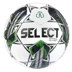 М'яч футзальний Select FUTSAL PLANET v22 розмір 4, біло-зелений