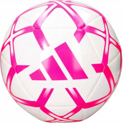 М'яч футбольний Adidas Starlancer Club TRN розмір 5, біло-рожевий