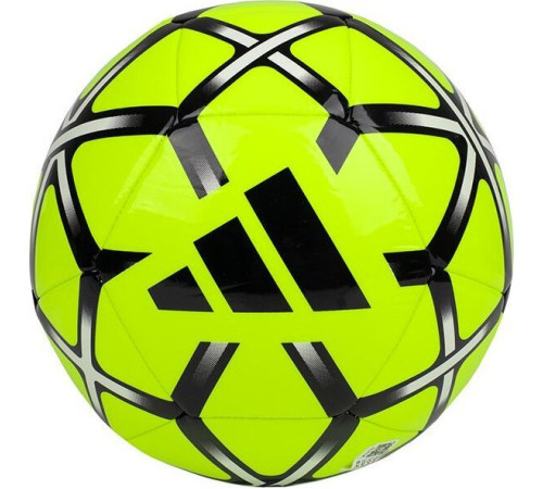 М'яч футбольний Adidas Starlancer Club IT6382 розмір 5, жовто-чорний М'яч футбольний Adidas Starlancer Club IT6382 розмір 5, жовто-чорний