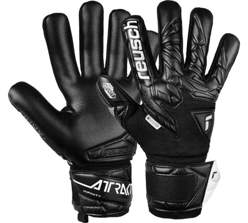 Рукавички воротарські Reusch Attrakt Infinity NC 5570725 7700 р.8, чорні Рукавички воротарські Reusch Attrakt Infinity NC 5570725 7700 р.8, чорні