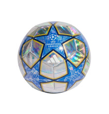 Футбольний м'яч Adidas UCL Training 25/26 League Stage Foil розмір 5, сріблясто-синій