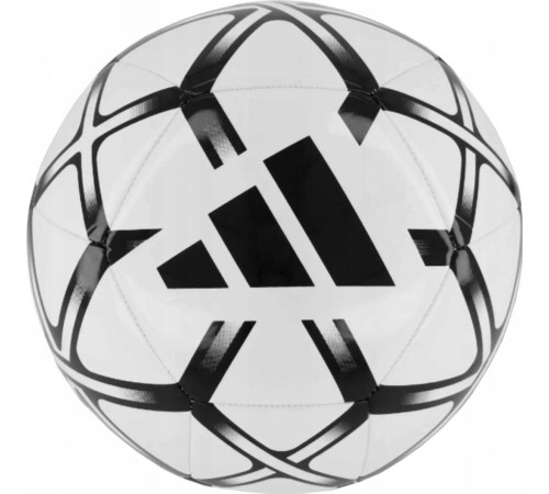 М'яч футбольний Adidas Starlancer Club TRN розмір 4, чорно-білий М'яч футбольний Adidas Starlancer Club TRN розмір 4, чорно-білий