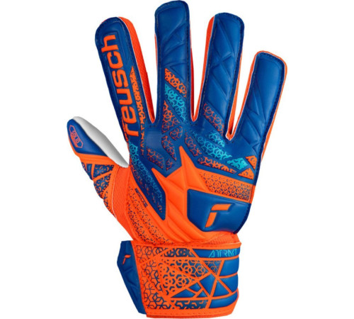 Рукавички воротарські Reusch Attrakt Starter Solid Finger Support Junior 5472511 2290 р.7, помаранчево-сині