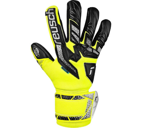 Рукавички воротарські Reusch Attrakt Freegel Silver 5570235 2025 р.8,5, жовто-чорні