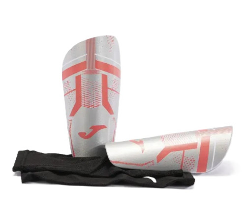 Щитки Joma J-PRO розмір M (зріст 135-155 см), сріблясто-рожеві