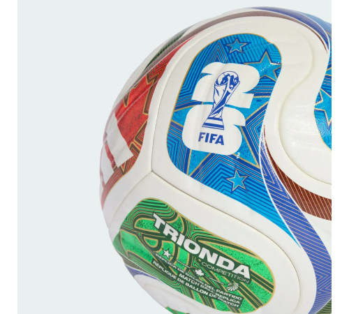 Футбольний м'яч Adidas FIFA World Cup 26 Trionda Competition Ball розмір 5, біло-червоний
