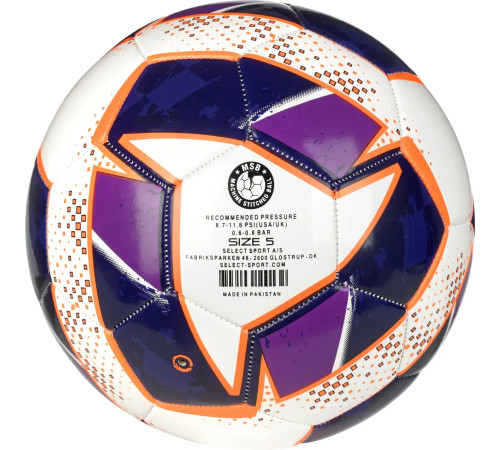М'яч футбольний Select FB Classic v24 розмір 5, біло-фіолетовий