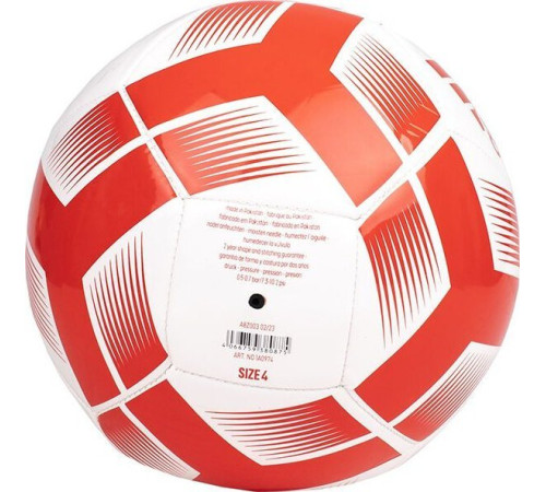 М'яч футбольний Adidas Starlancer Club Ball IA0974 розмір 4, біло-червоний М'яч футбольний Adidas Starlancer Club Ball IA0974 розмір 4, біло-червоний