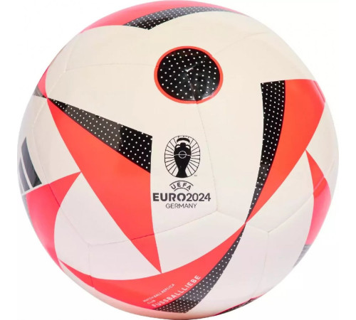 М'яч футбольний Adidas Euro24 Fussballliebe IN9372 розмір 4, біло-червоний