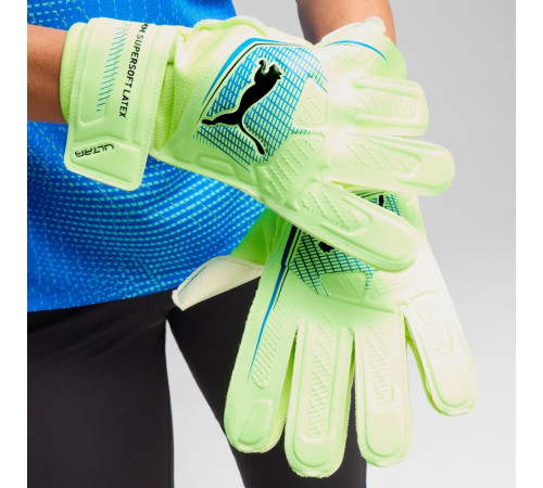 Рукавички воротарські Puma Ultra Play RC 41952 02 р.10, зелено-білі