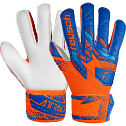 Рукавички воротарські Reusch Attrakt Solid Finger Support Junior 5472510 2290 р.8, синьо-помаранчеві