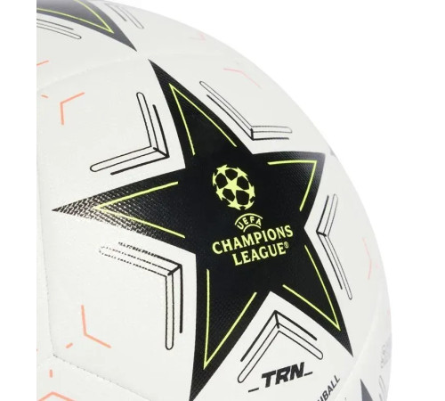 Футбольний м'яч adidas UCL Training розмір 5, біло-чорний
