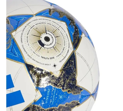 М'яч футзальний ADIDAS UCL PRO SALA 25/26 розмір 4, біло-синій