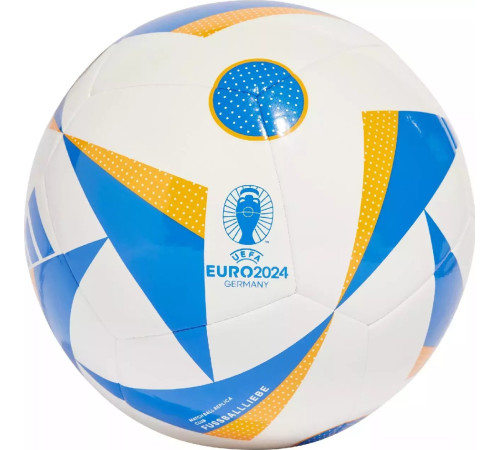 М'яч футбольний Adidas Euro24 Club Fussballliebe IN9371 розмір 5, біло-блакитний