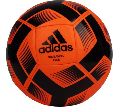 М'яч футбольний Adidas Starlancer Club Ball IA0973 розмір 4, чорно-помаранчевий М'яч футбольний Adidas Starlancer Club Ball IA0973 розмір 4, чорно-помаранчевий