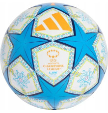 Футбольний м'яч Adidas UWCL League 2025 Munich розмір 5, біло-блакитний