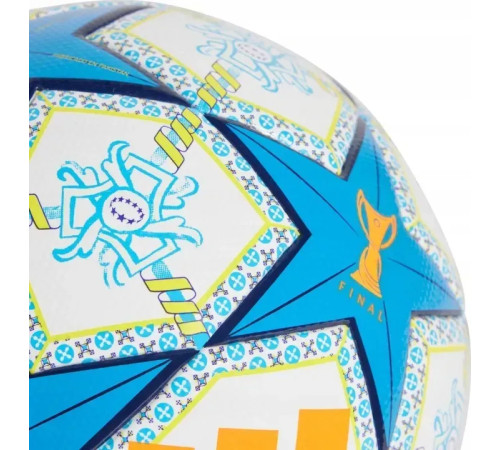 Футбольний м'яч Adidas UWCL League 2025 Munich розмір 5, біло-блакитний