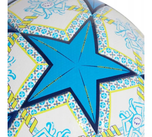 Футбольний м'яч Adidas UWCL League 2025 Munich розмір 5, біло-блакитний