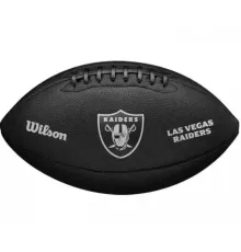 М'яч для американського футболу Wilson NFL TEAM METALLIC PREMIERE LV OF, чорна