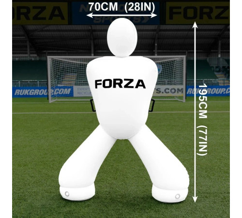Манекен футболіста надувний FORZA Giant GK195 см, білий