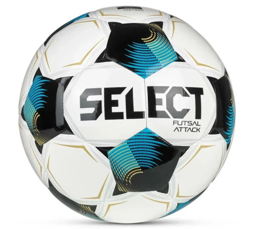 М'яч футзальний Select Futsal Attack v26 розмір 4, біло-чорний