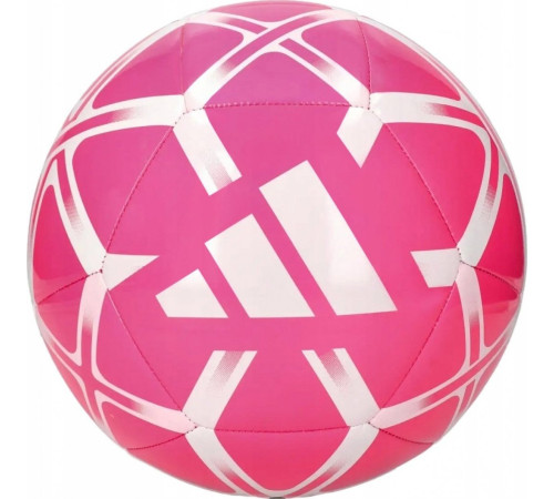 М'яч футбольний Adidas Starlancer Club TRN розмір 5, рожево-білий М'яч футбольний Adidas Starlancer Club TRN розмір 5, рожево-білий