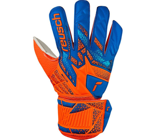 Рукавички воротарські Reusch Attrakt Solid Junior 5572515 2290 р.6,5, помаранчево-сині