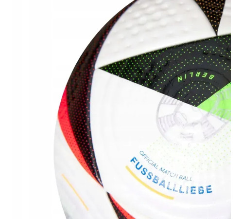 Футбольний м'яч Adidas Fussballliebe Euro 2024 OMB розмір 5, біло-чорний