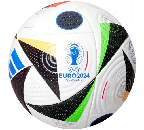 Футбольний м'яч Adidas Fussballliebe Euro 2024 OMB розмір 5, біло-чорний