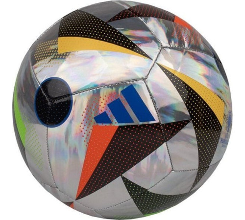 Футбольний м'яч Adidas Euro24 Fussballliebe Training Foil сріблястий IN9368 розмір 4 Футбольний м'яч Adidas Euro24 Fussballliebe Training Foil сріблястий IN9368 розмір 4