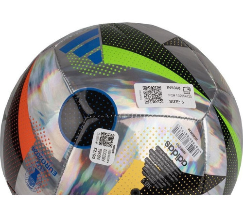 Футбольний м'яч Adidas Euro24 Fussballliebe Training Foil сріблястий IN9368 розмір 4 Футбольний м'яч Adidas Euro24 Fussballliebe Training Foil сріблястий IN9368 розмір 4