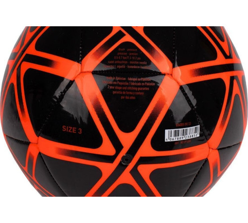 М'яч футбольний Adidas Starlancer Club IP1650 розмір 3, чорно-червоний М'яч футбольний Adidas Starlancer Club IP1650 розмір 3, чорно-червоний