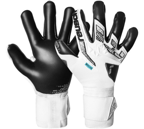 Рукавички воротарські Reusch Attrakt Freegel Gold X р.8, чорно-білі