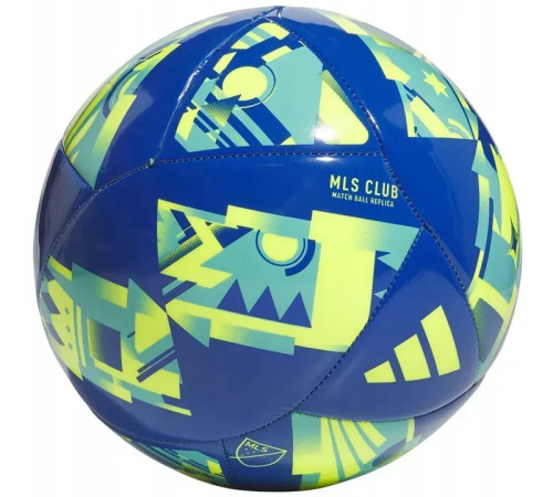 Футбольний м'яч Adidas MLS Club розмір 5, синьо-зелений